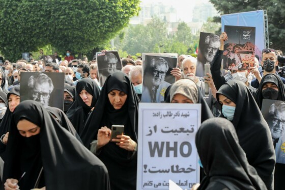 مراسم تشییع مرحوم نادر طالب زاده