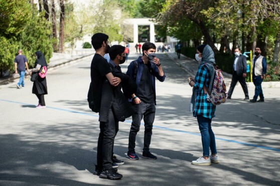 نخستین روز بازگشایی دانشگاه تهران بعد از ۲ سال همه گیری کرونا
