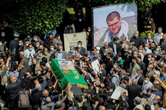 مراسم تشییع مرحوم نادر طالب زاده