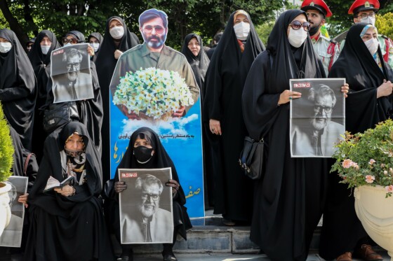 مراسم تشییع مرحوم نادر طالب زاده