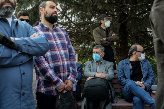 مراسم تشییع مرحوم نادر طالب زاده