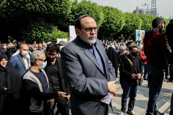 مراسم تشییع مرحوم نادر طالب زاده