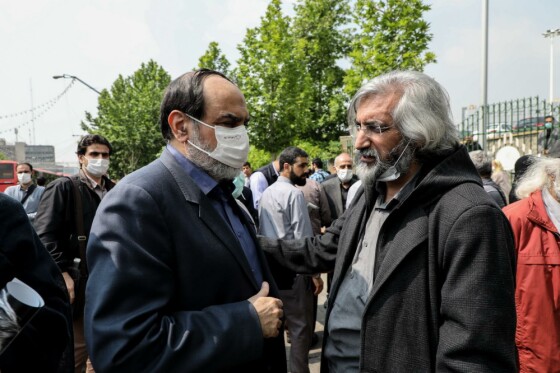 مراسم تشییع مرحوم نادر طالب زاده