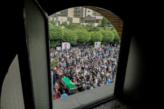 مراسم تشییع مرحوم نادر طالب زاده