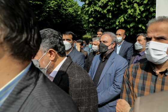 مراسم تشییع مرحوم نادر طالب زاده