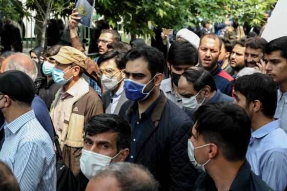 مراسم تشییع مرحوم نادر طالب زاده