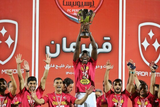 جشن قهرمانی پرسپولیس در ورزشگاه وطنی قائمشهر