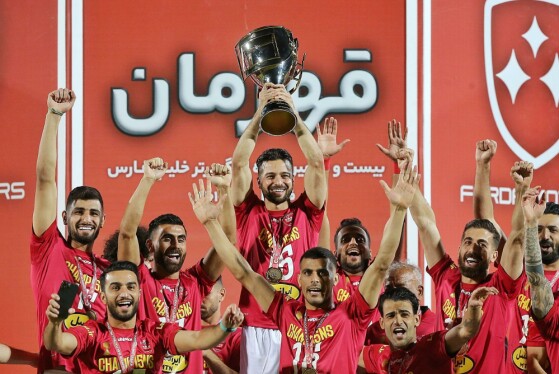 جشن قهرمانی پرسپولیس در ورزشگاه وطنی قائمشهر