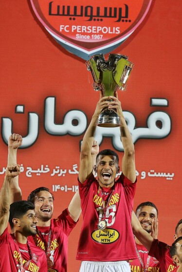 جشن قهرمانی پرسپولیس در ورزشگاه وطنی قائمشهر