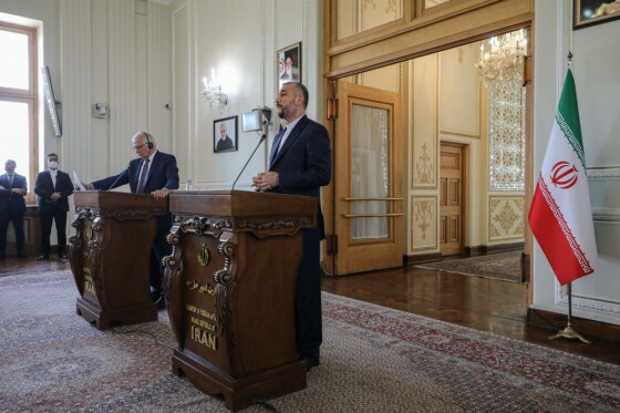 دیدار مسؤول سیاست خارجی اتحادیه اروپا با امیرعبداللهیان