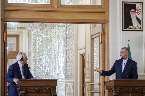 دیدار مسؤول سیاست خارجی اتحادیه اروپا با امیرعبداللهیان