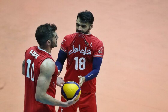 تمرین تیم ملی والیبال ایران