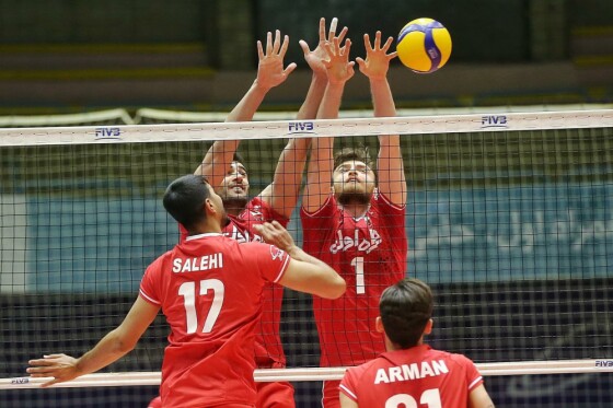 تمرین تیم ملی والیبال ایران