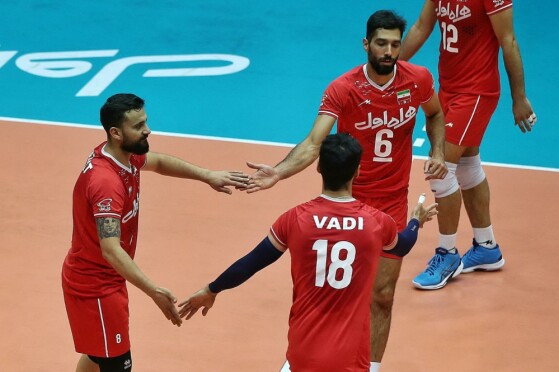 تمرین تیم ملی والیبال ایران