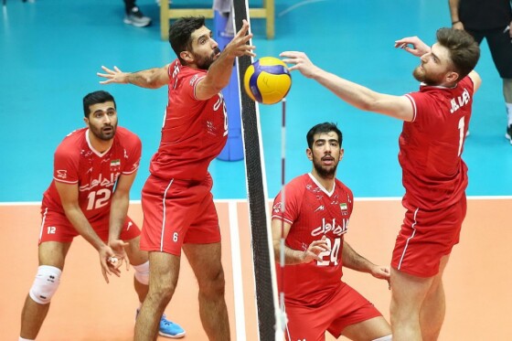 تمرین تیم ملی والیبال ایران