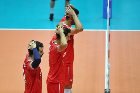 تمرین تیم ملی والیبال ایران