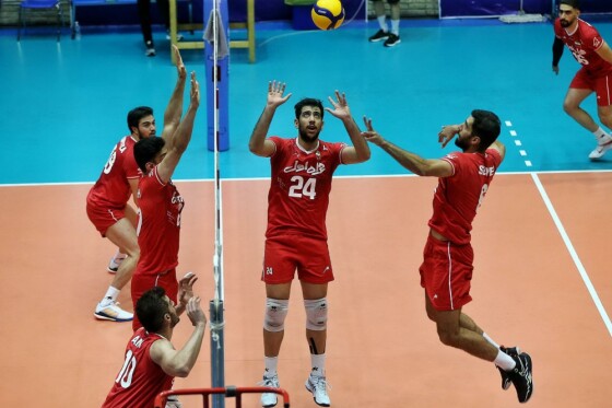 تمرین تیم ملی والیبال ایران