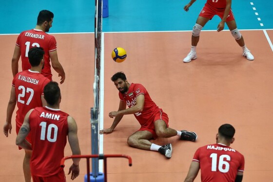 تمرین تیم ملی والیبال ایران