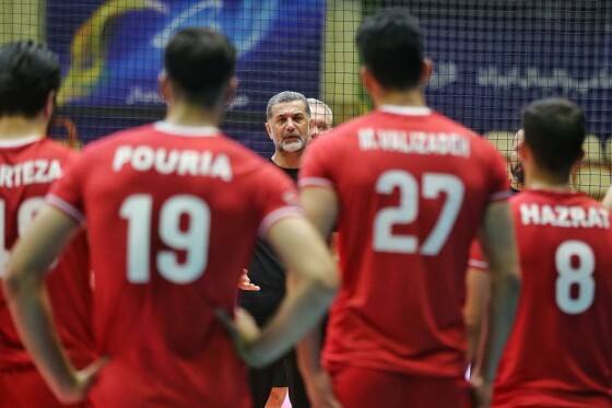 تمرین تیم ملی والیبال ایران