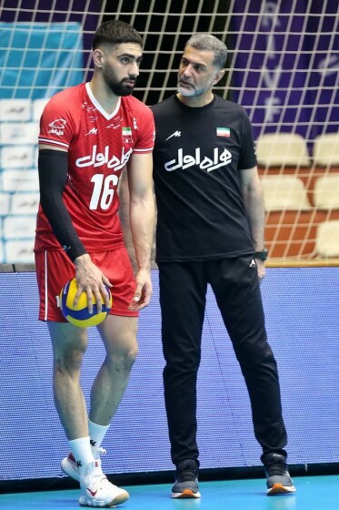 تمرین تیم ملی والیبال ایران