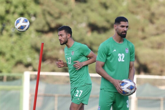 تمرین تیم ملی فوتبال