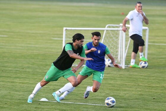 تمرین تیم ملی فوتبال