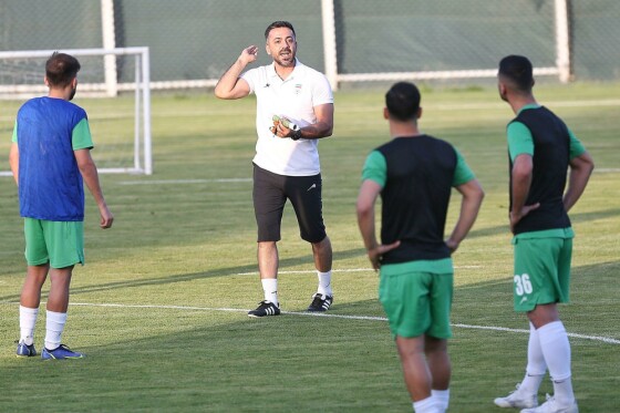 تمرین تیم ملی فوتبال