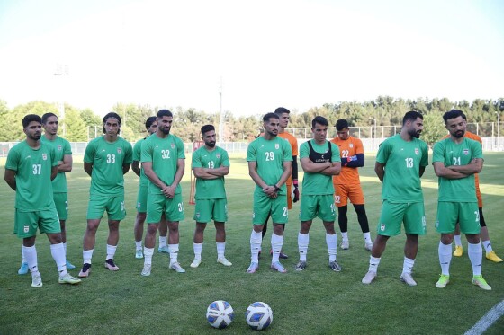 تمرین تیم ملی فوتبال