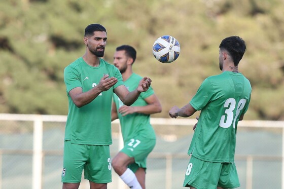 تمرین تیم ملی فوتبال