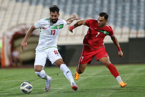 دیدار دوستانه تیم ملی بزرگسالان و تیم ملی امید