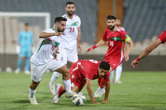 دیدار دوستانه تیم ملی بزرگسالان و تیم ملی امید