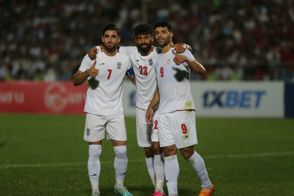 دیدار تیم های ایران و قرقیزستان