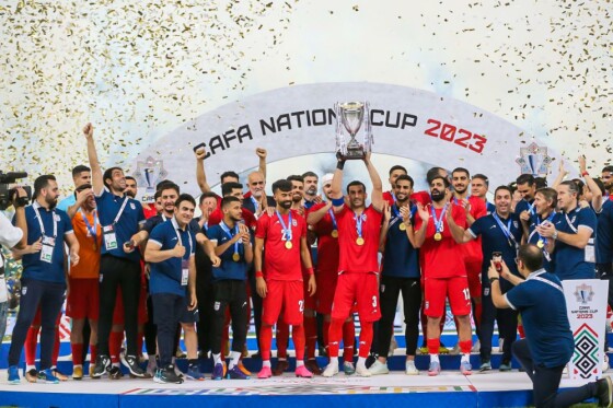 تیم ملی فوتبال ایران قهرمان تورنمنت ”کافا” شد