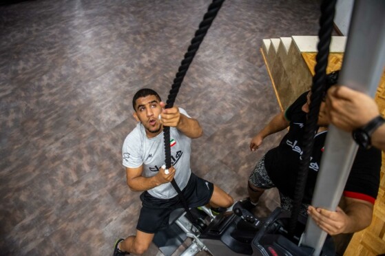 تمرین تیم ملی کشتی آزادبزرگسالان