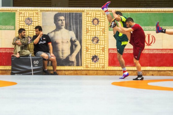 تمرین تیم ملی کشتی آزادبزرگسالان