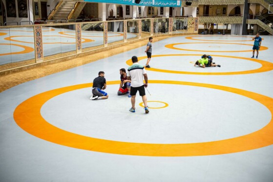 تمرین تیم ملی کشتی آزادبزرگسالان