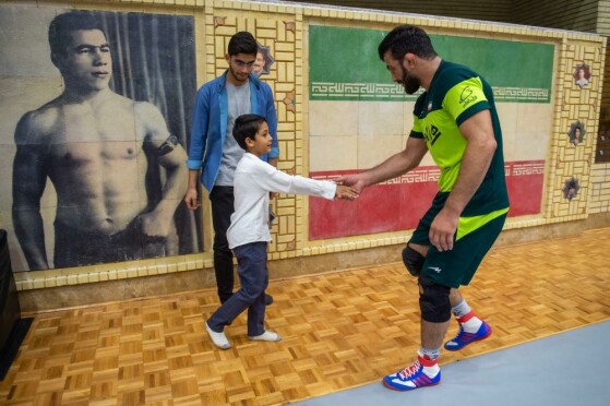 تمرین تیم ملی کشتی آزادبزرگسالان