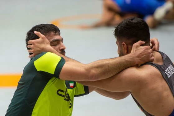 تمرین تیم ملی کشتی آزادبزرگسالان