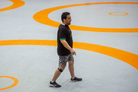 تمرین تیم ملی کشتی آزادبزرگسالان