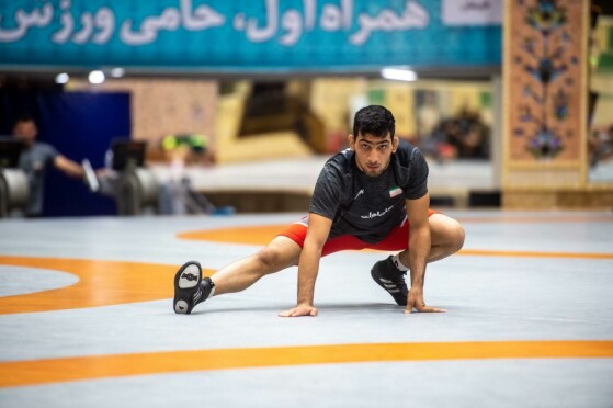 تمرین تیم ملی کشتی آزادبزرگسالان