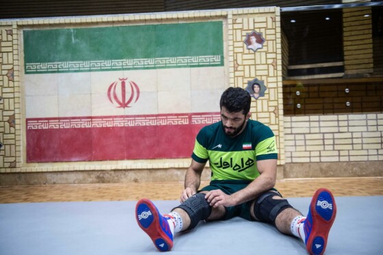 تمرین تیم ملی کشتی آزادبزرگسالان