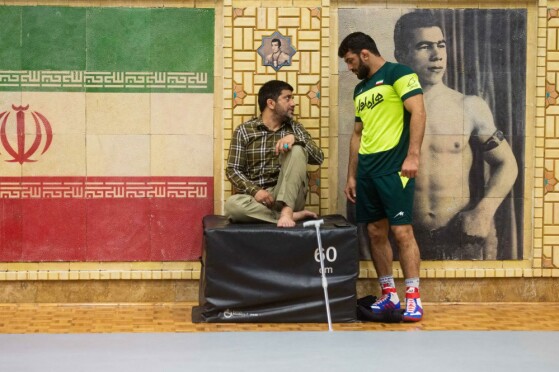 تمرین تیم ملی کشتی آزادبزرگسالان