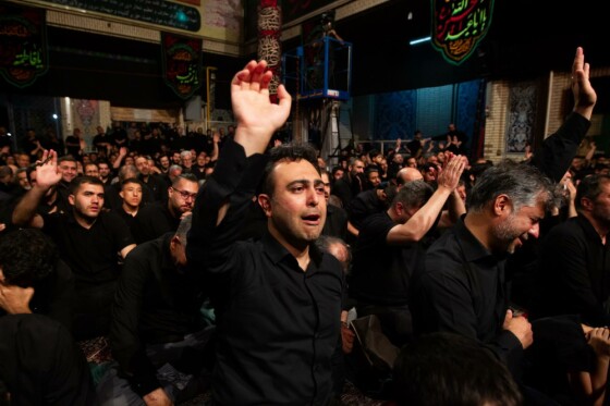 مراسم عزاداری دهه اول محرم در مسجد ارگ تهران