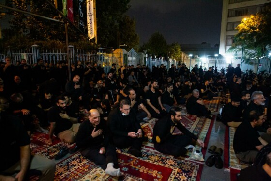 مراسم عزاداری دهه اول محرم در مسجد ارگ تهران