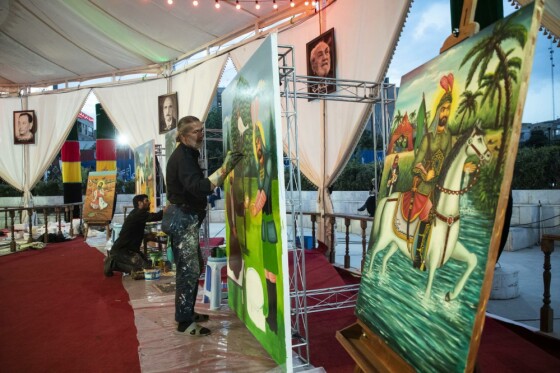 خیمه عاشورایی در میدان هفت تیر تهران