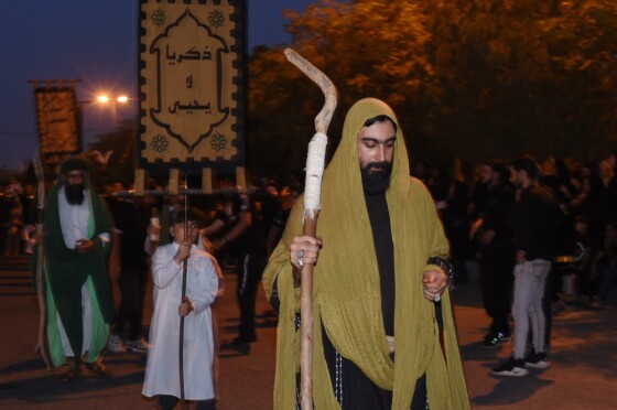 کاروان نمادین کربلا در نوش آباد کاشان