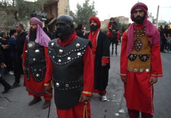 کاروان نمادین کربلا در نوش آباد کاشان