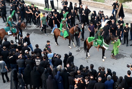 کاروان نمادین کربلا در نوش آباد کاشان