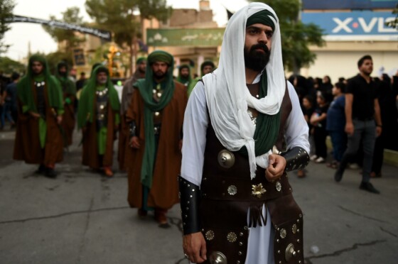 کاروان نمادین کربلا در نوش آباد کاشان