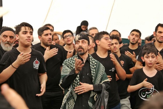 مراسم عزاداری عاشورای حسینی در چهارراه گلوبندک